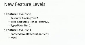 DirectX 12 – Neue Feature-Levels
